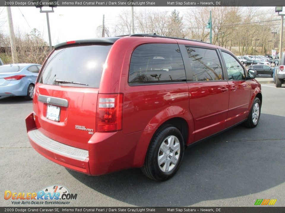 2009 Dodge Grand Caravan SE Inferno Red Crystal Pearl / Dark Slate Gray/Light Shale Photo #6