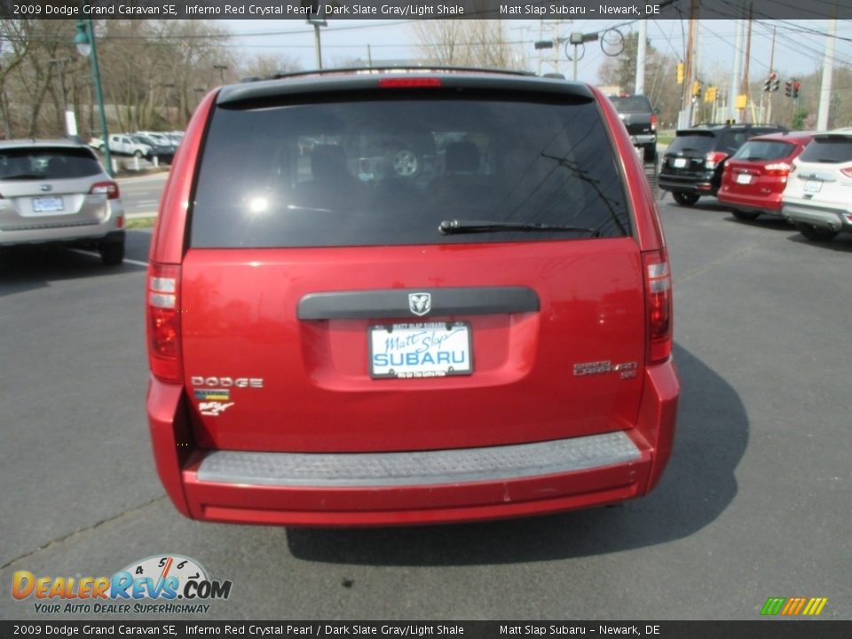 2009 Dodge Grand Caravan SE Inferno Red Crystal Pearl / Dark Slate Gray/Light Shale Photo #7