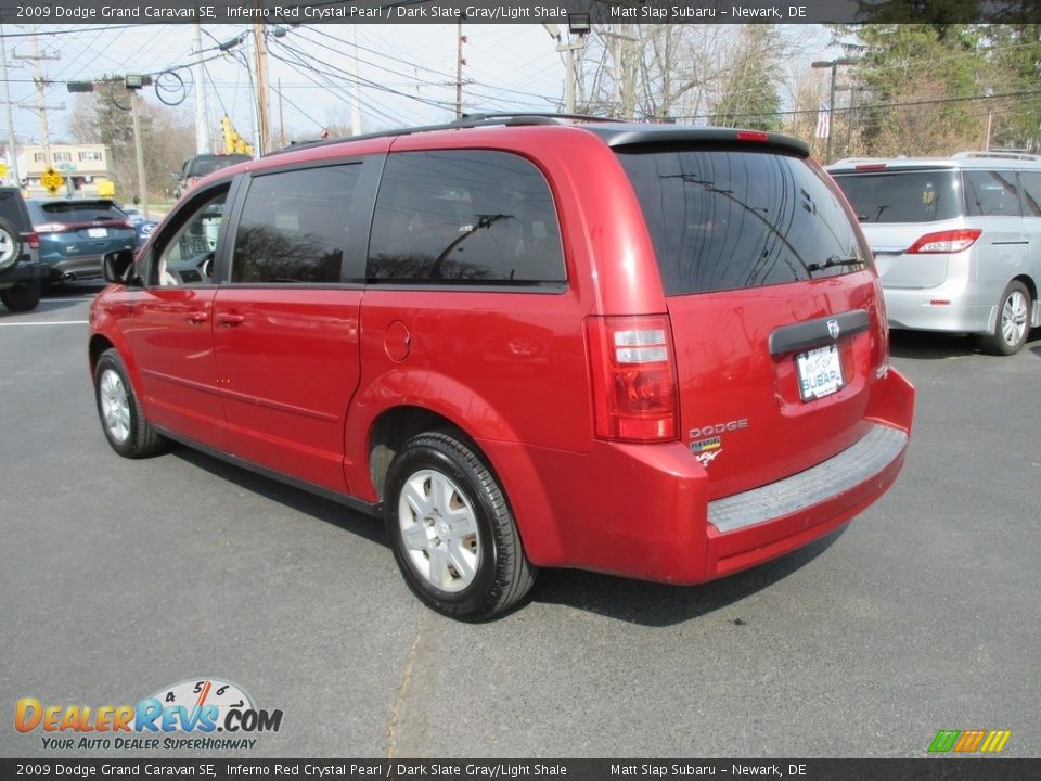 2009 Dodge Grand Caravan SE Inferno Red Crystal Pearl / Dark Slate Gray/Light Shale Photo #8