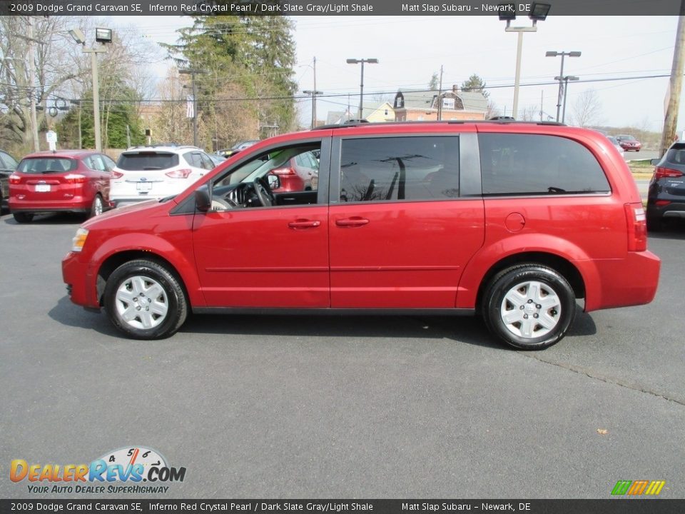 2009 Dodge Grand Caravan SE Inferno Red Crystal Pearl / Dark Slate Gray/Light Shale Photo #9