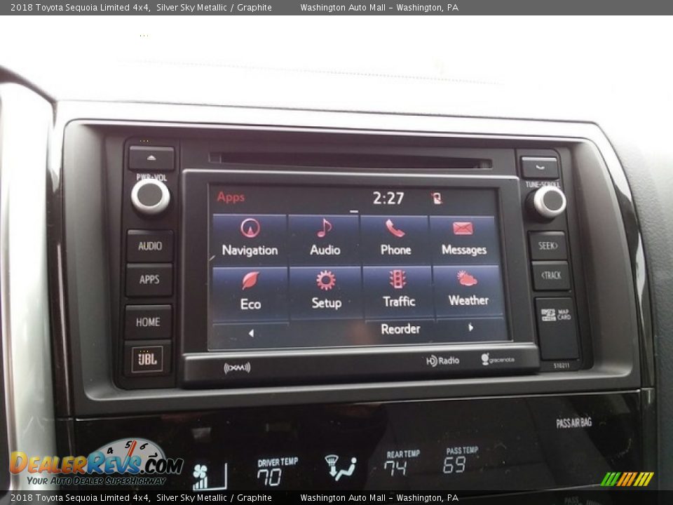 Controls of 2018 Toyota Sequoia Limited 4x4 Photo #13