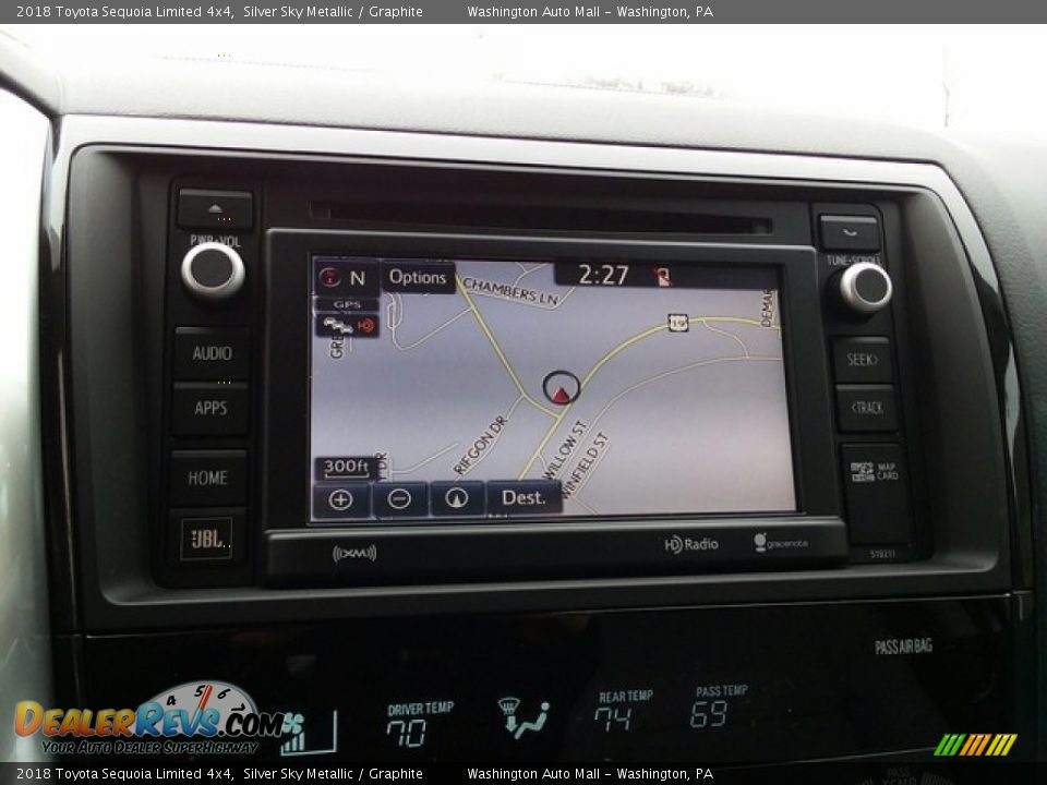 Navigation of 2018 Toyota Sequoia Limited 4x4 Photo #14