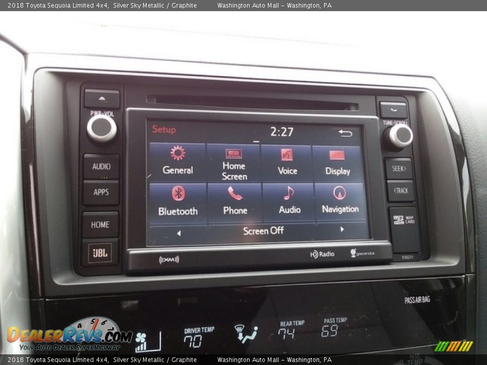 Controls of 2018 Toyota Sequoia Limited 4x4 Photo #16