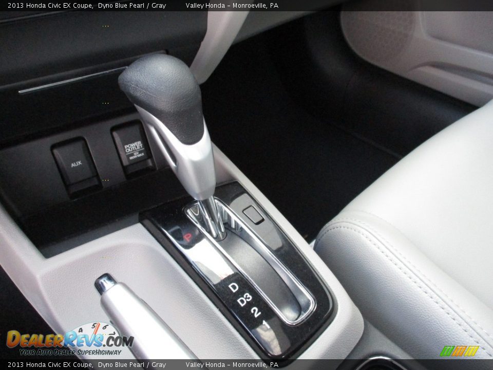 2013 Honda Civic EX Coupe Dyno Blue Pearl / Gray Photo #14
