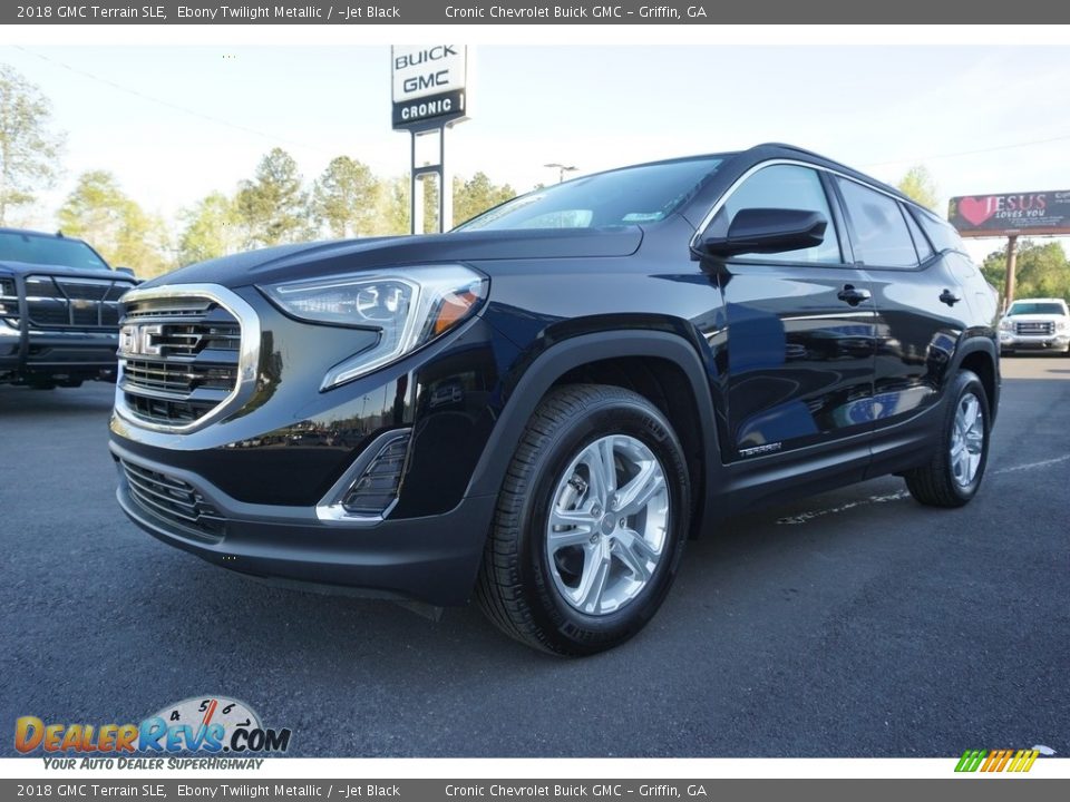 2018 GMC Terrain SLE Ebony Twilight Metallic / ­Jet Black Photo #3