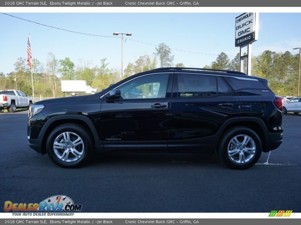 2018 GMC Terrain SLE Ebony Twilight Metallic / ­Jet Black Photo #4