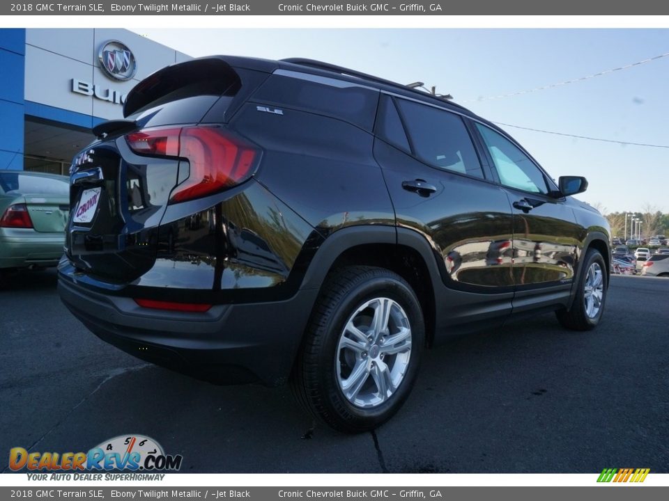 2018 GMC Terrain SLE Ebony Twilight Metallic / ­Jet Black Photo #12