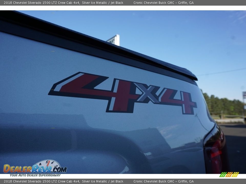2018 Chevrolet Silverado 1500 LTZ Crew Cab 4x4 Silver Ice Metallic / Jet Black Photo #13