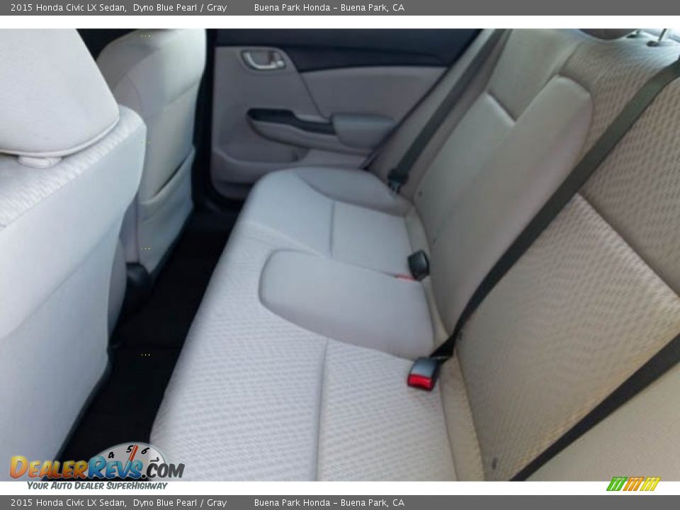 2015 Honda Civic LX Sedan Dyno Blue Pearl / Gray Photo #4