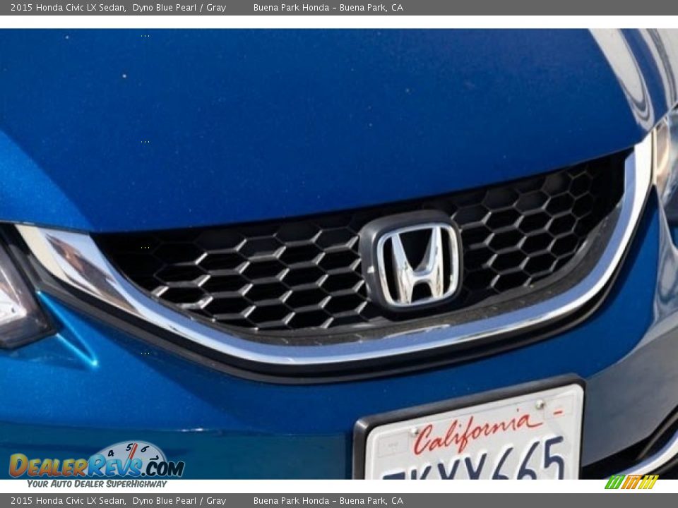 2015 Honda Civic LX Sedan Dyno Blue Pearl / Gray Photo #8