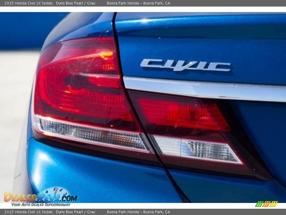 2015 Honda Civic LX Sedan Dyno Blue Pearl / Gray Photo #11