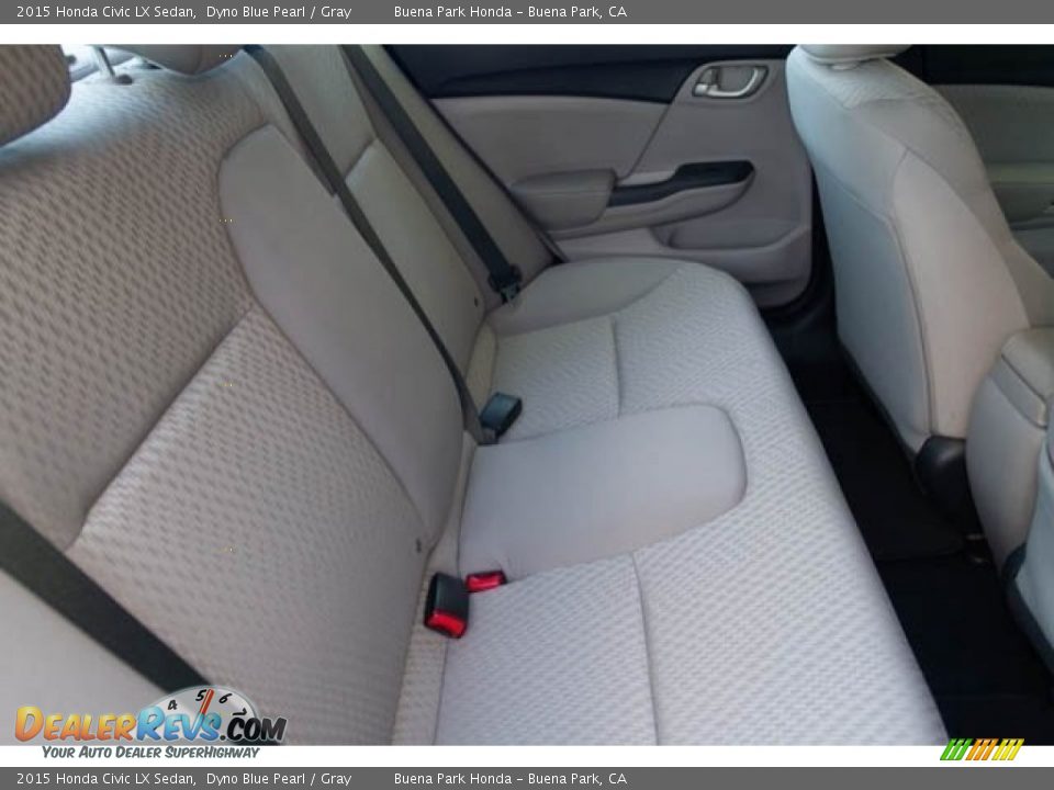 2015 Honda Civic LX Sedan Dyno Blue Pearl / Gray Photo #19