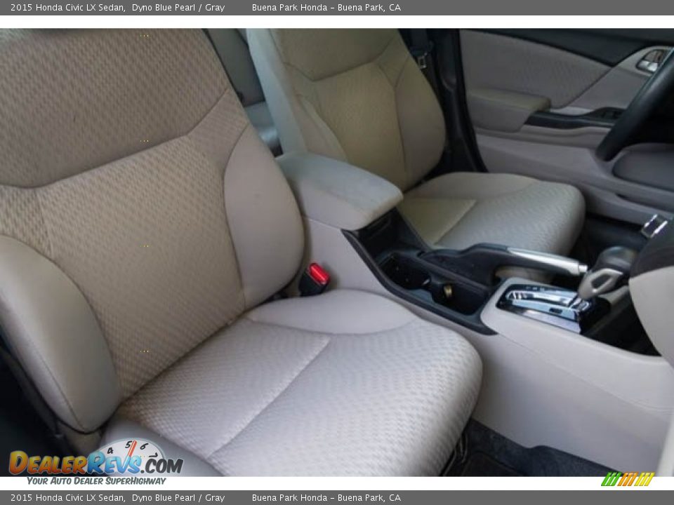 2015 Honda Civic LX Sedan Dyno Blue Pearl / Gray Photo #22