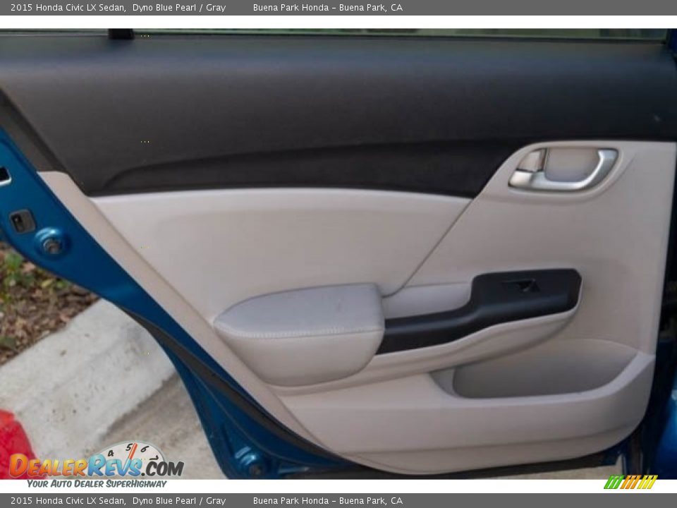 2015 Honda Civic LX Sedan Dyno Blue Pearl / Gray Photo #27