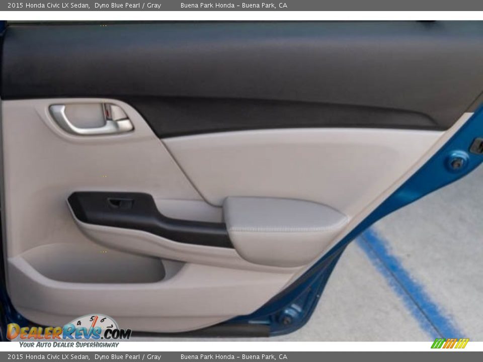2015 Honda Civic LX Sedan Dyno Blue Pearl / Gray Photo #28