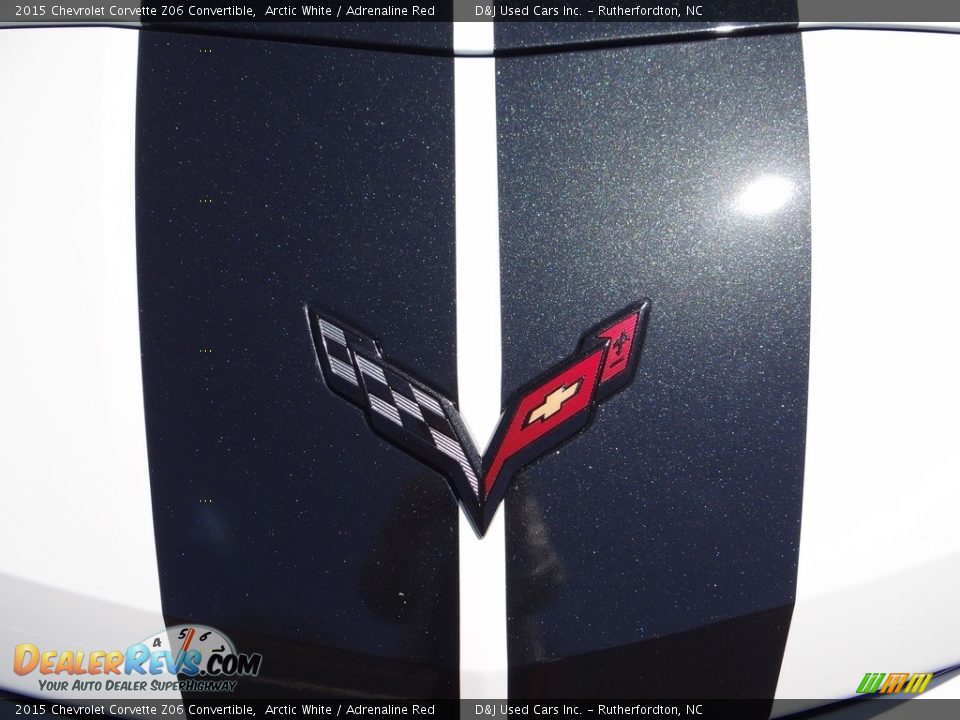 2015 Chevrolet Corvette Z06 Convertible Arctic White / Adrenaline Red Photo #13