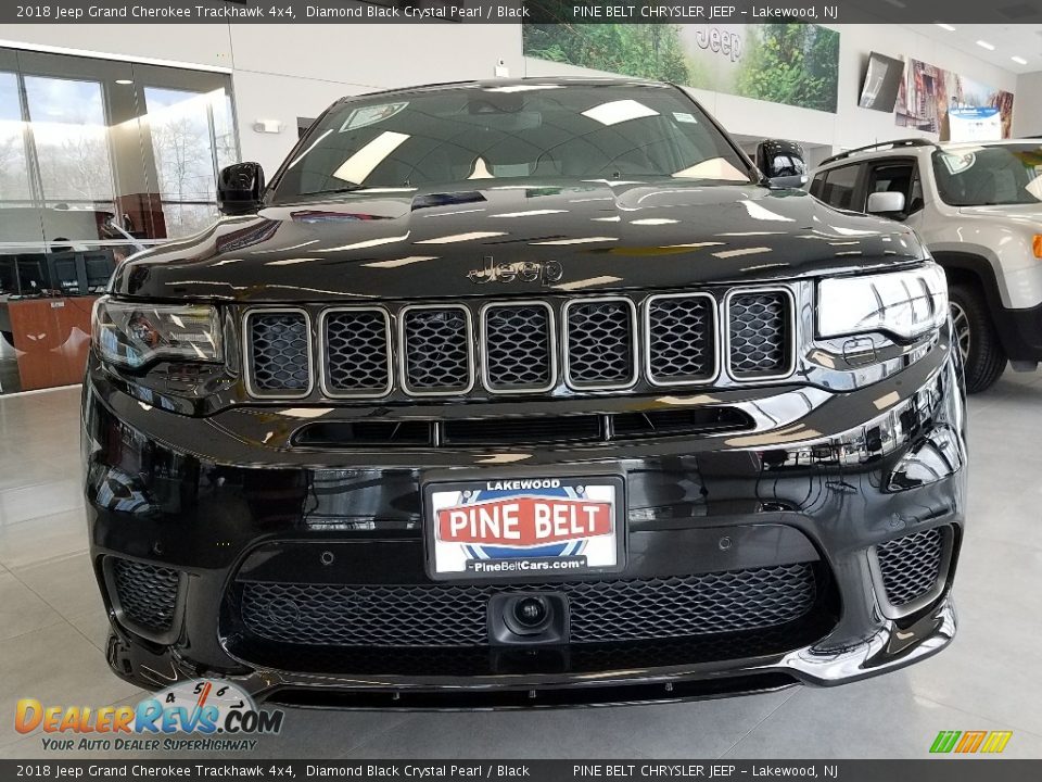 2018 Jeep Grand Cherokee Trackhawk 4x4 Diamond Black Crystal Pearl / Black Photo #2