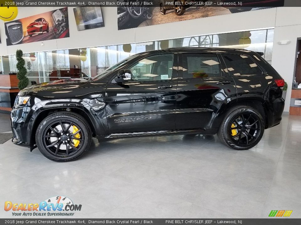Diamond Black Crystal Pearl 2018 Jeep Grand Cherokee Trackhawk 4x4 Photo #3