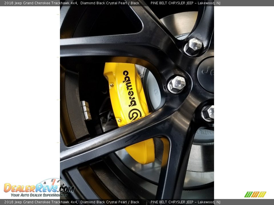 2018 Jeep Grand Cherokee Trackhawk 4x4 Diamond Black Crystal Pearl / Black Photo #4