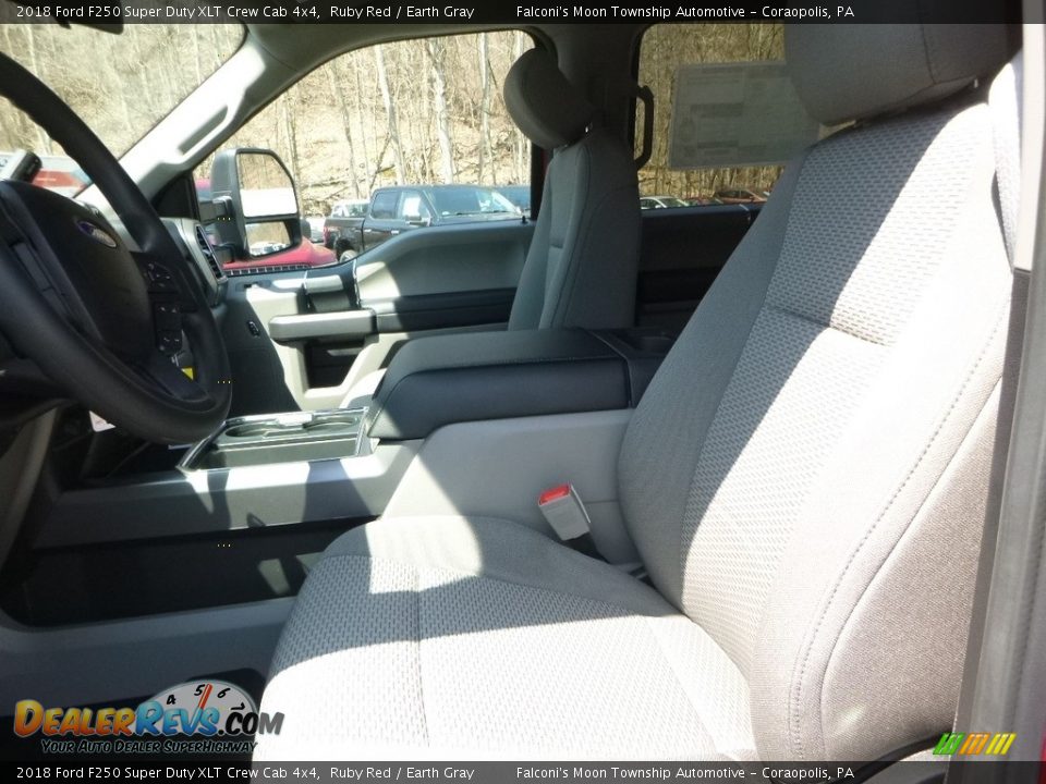2018 Ford F250 Super Duty XLT Crew Cab 4x4 Ruby Red / Earth Gray Photo #12