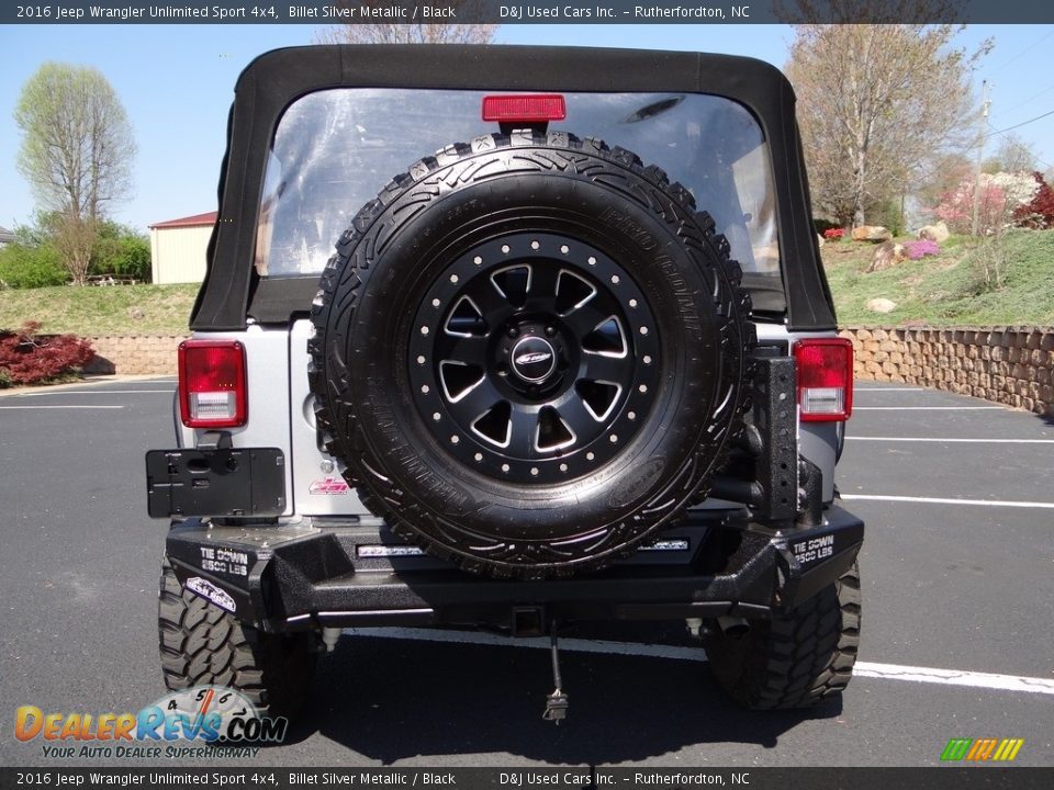 2016 Jeep Wrangler Unlimited Sport 4x4 Billet Silver Metallic / Black Photo #4