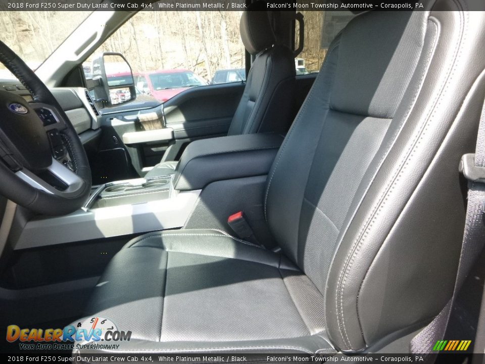 2018 Ford F250 Super Duty Lariat Crew Cab 4x4 White Platinum Metallic / Black Photo #11