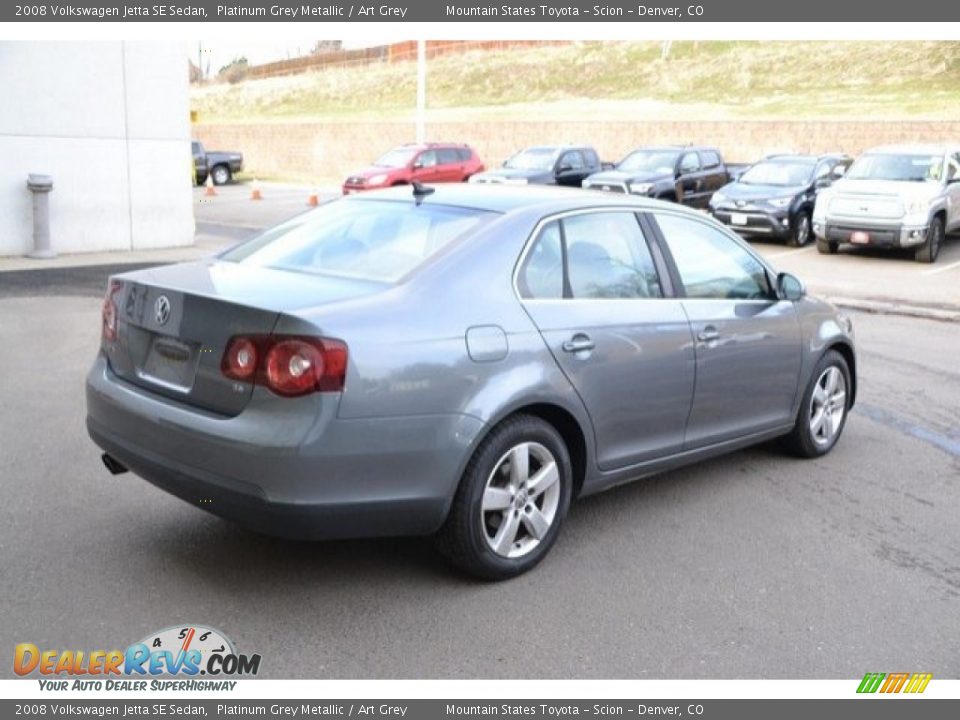 2008 Volkswagen Jetta SE Sedan Platinum Grey Metallic / Art Grey Photo #7