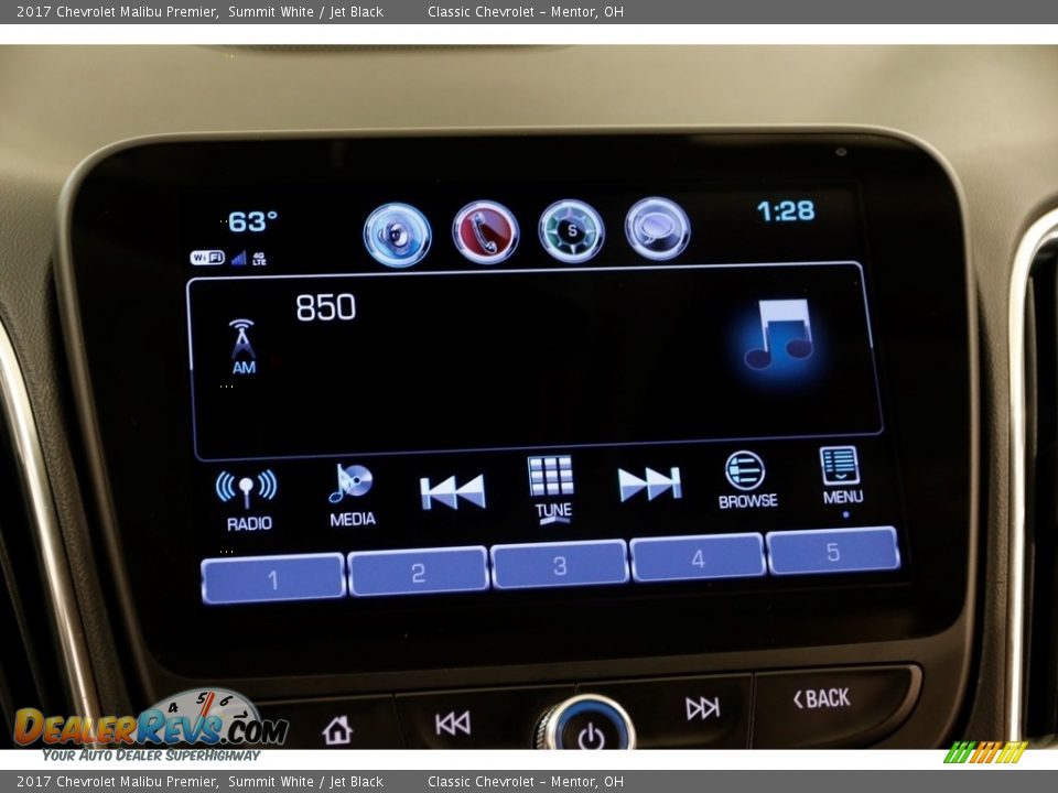 2017 Chevrolet Malibu Premier Summit White / Jet Black Photo #12