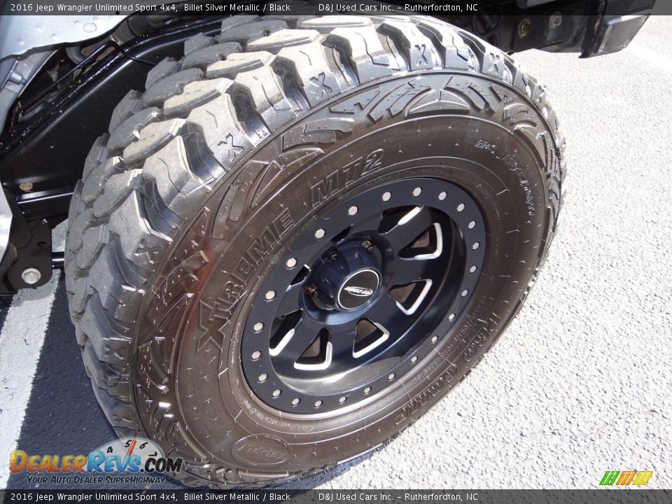 2016 Jeep Wrangler Unlimited Sport 4x4 Billet Silver Metallic / Black Photo #20