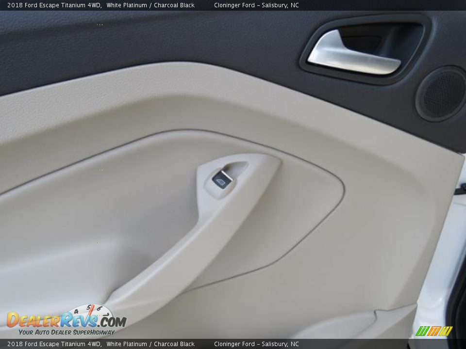 2018 Ford Escape Titanium 4WD White Platinum / Charcoal Black Photo #11