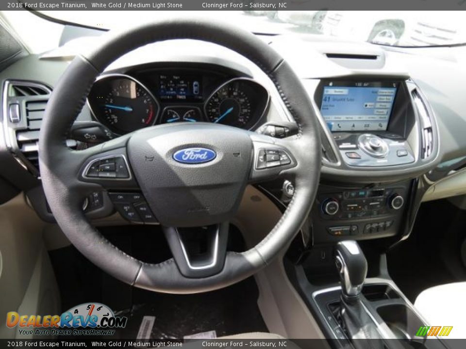 2018 Ford Escape Titanium Steering Wheel Photo #9
