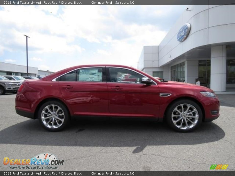 2018 Ford Taurus Limited Ruby Red / Charcoal Black Photo #2