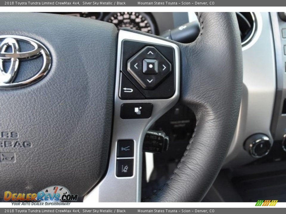 2018 Toyota Tundra Limited CrewMax 4x4 Silver Sky Metallic / Black Photo #27