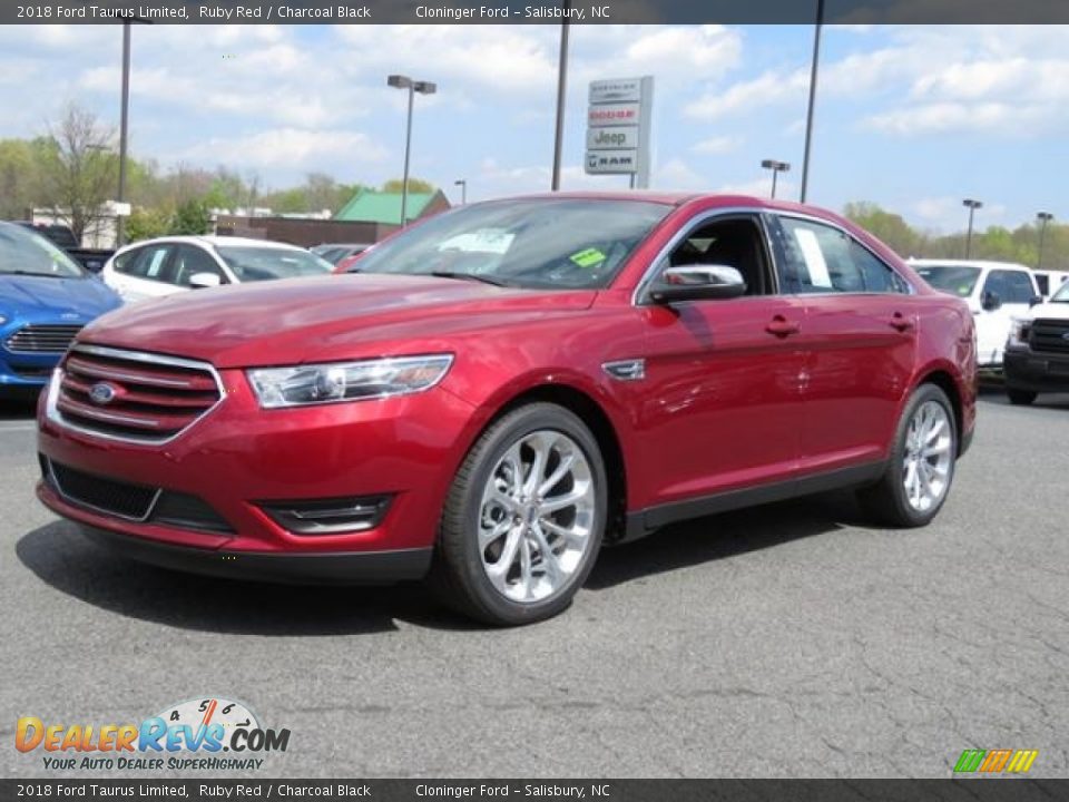 2018 Ford Taurus Limited Ruby Red / Charcoal Black Photo #7