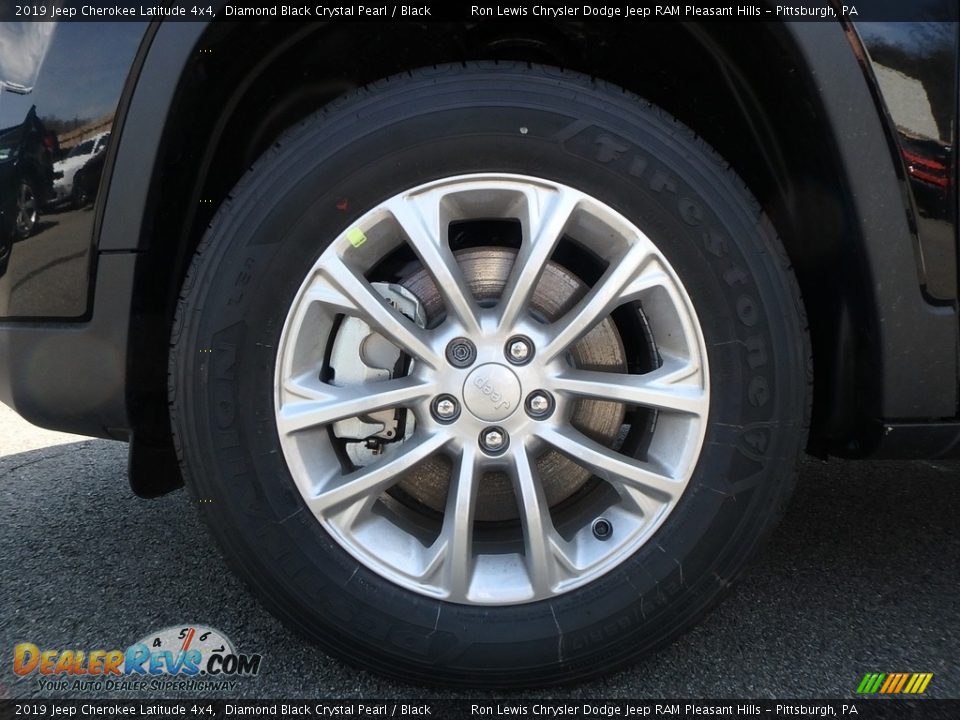 2019 Jeep Cherokee Latitude 4x4 Diamond Black Crystal Pearl / Black Photo #9