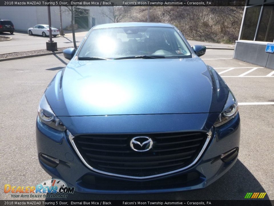 2018 Mazda MAZDA3 Touring 5 Door Eternal Blue Mica / Black Photo #4
