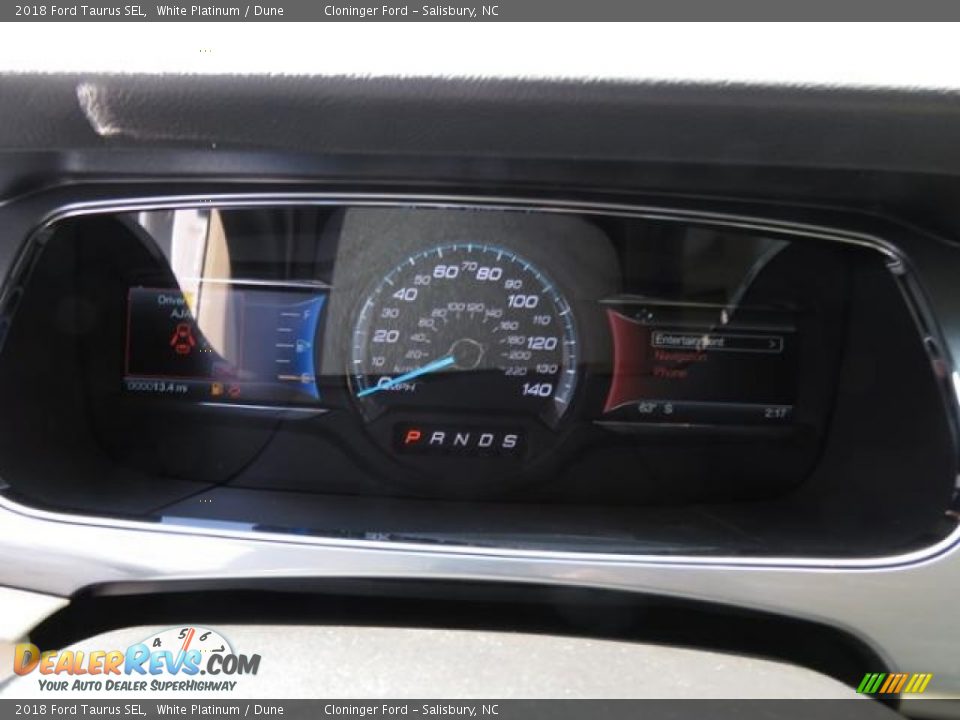 2018 Ford Taurus SEL White Platinum / Dune Photo #15