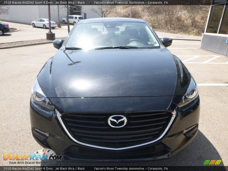 2018 Mazda MAZDA3 Sport 4 Door Jet Black Mica / Black Photo #4