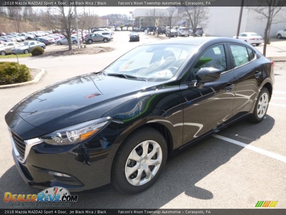 2018 Mazda MAZDA3 Sport 4 Door Jet Black Mica / Black Photo #5