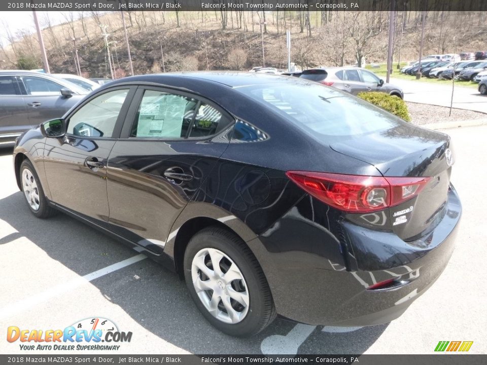 2018 Mazda MAZDA3 Sport 4 Door Jet Black Mica / Black Photo #6