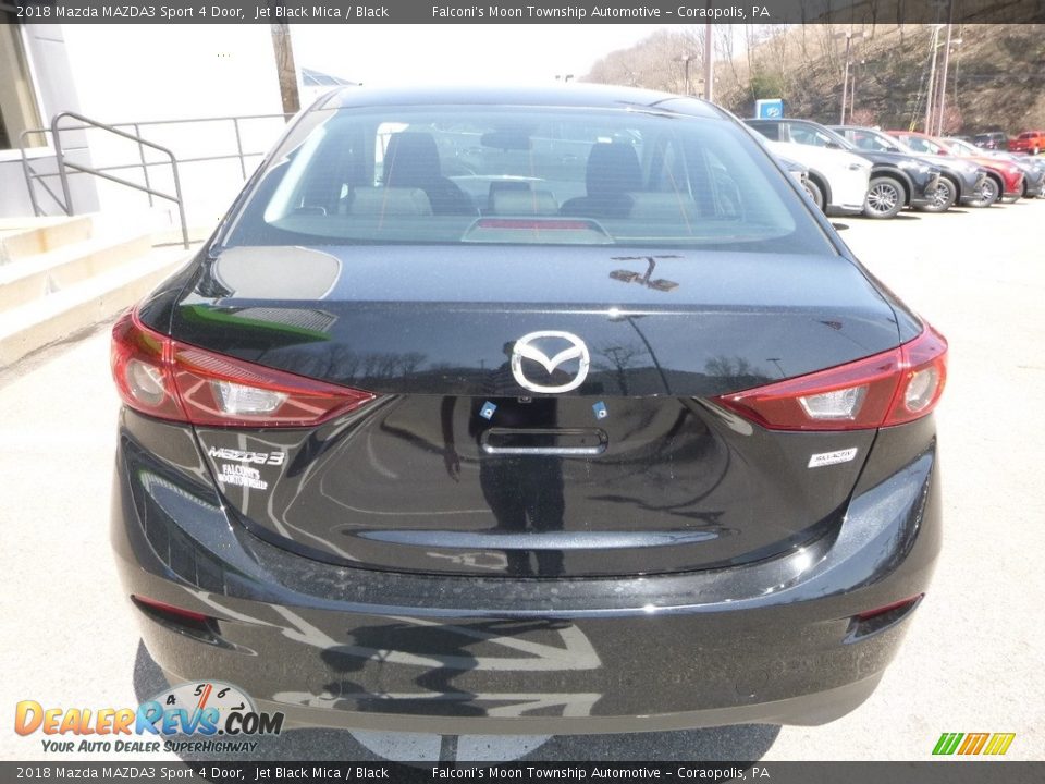 2018 Mazda MAZDA3 Sport 4 Door Jet Black Mica / Black Photo #7