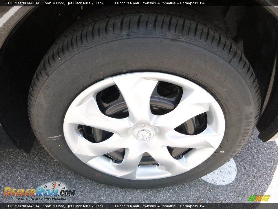 2018 Mazda MAZDA3 Sport 4 Door Jet Black Mica / Black Photo #8