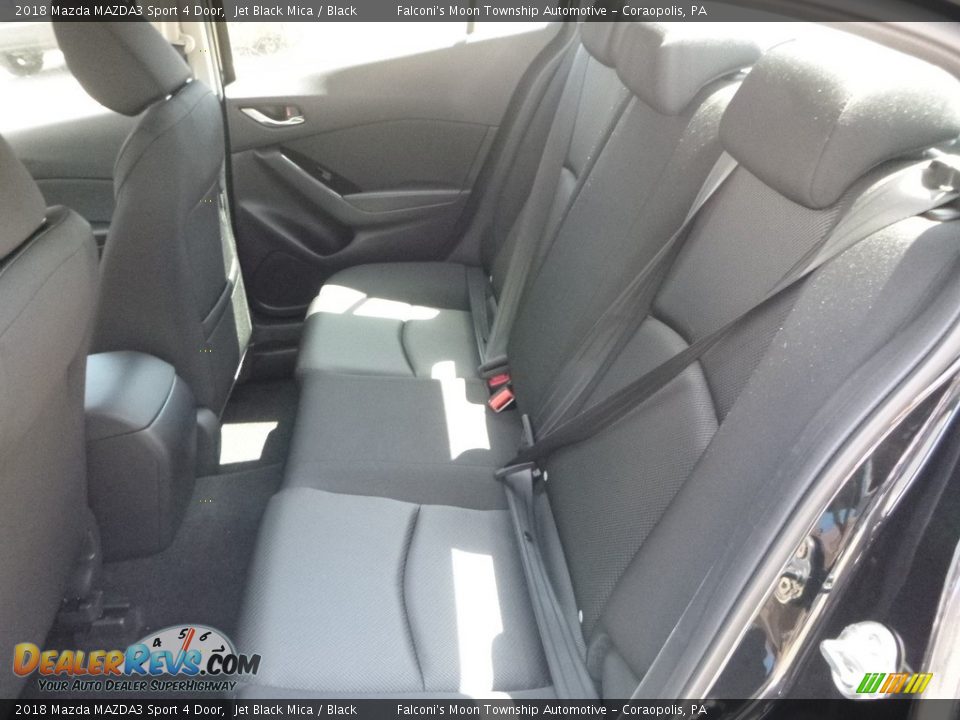 2018 Mazda MAZDA3 Sport 4 Door Jet Black Mica / Black Photo #9