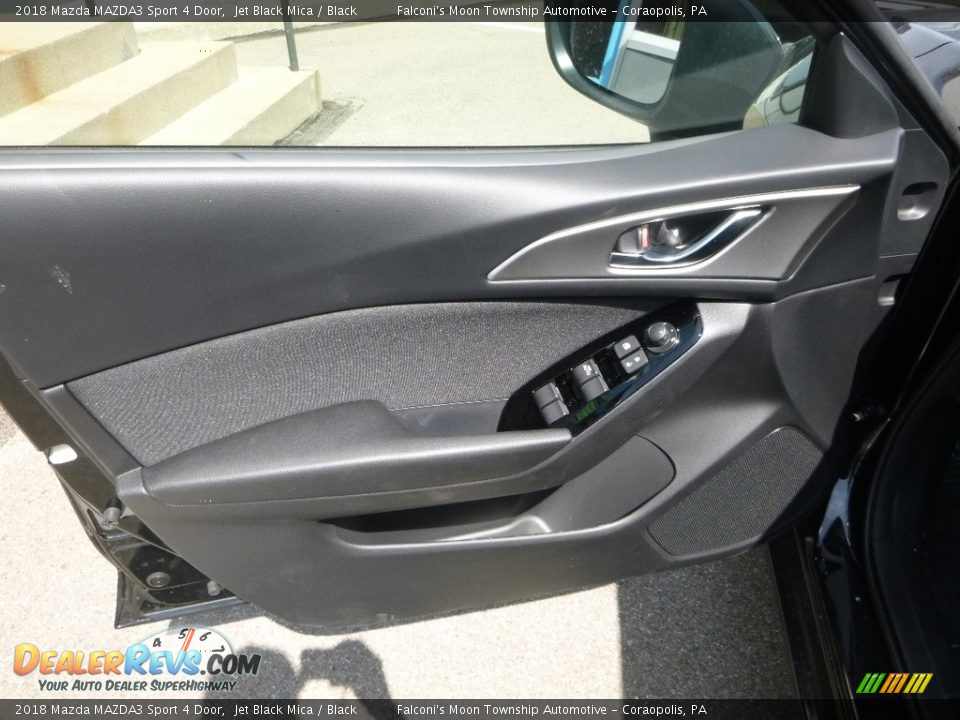 2018 Mazda MAZDA3 Sport 4 Door Jet Black Mica / Black Photo #11