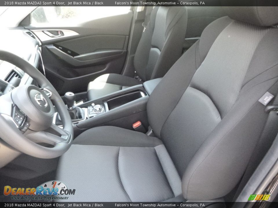 2018 Mazda MAZDA3 Sport 4 Door Jet Black Mica / Black Photo #12