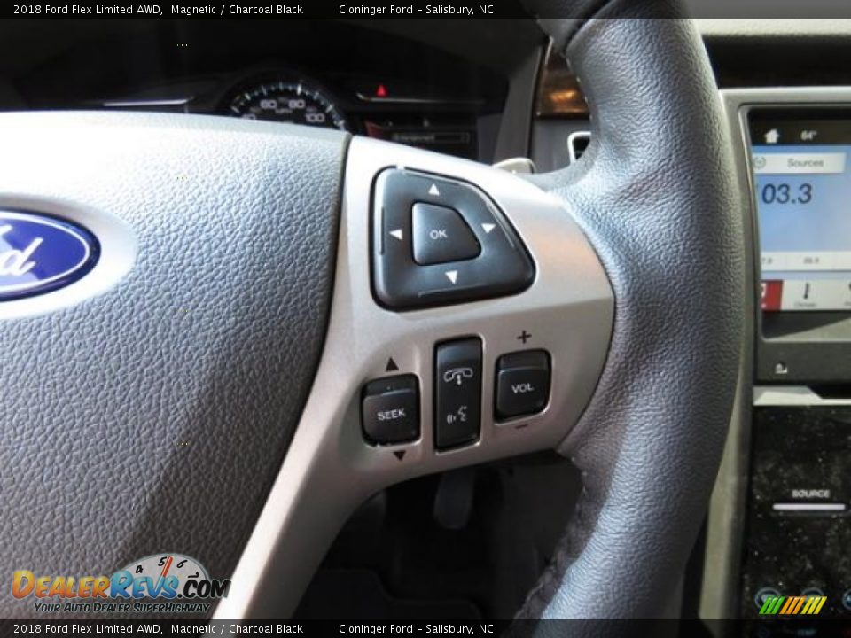 2018 Ford Flex Limited AWD Steering Wheel Photo #18