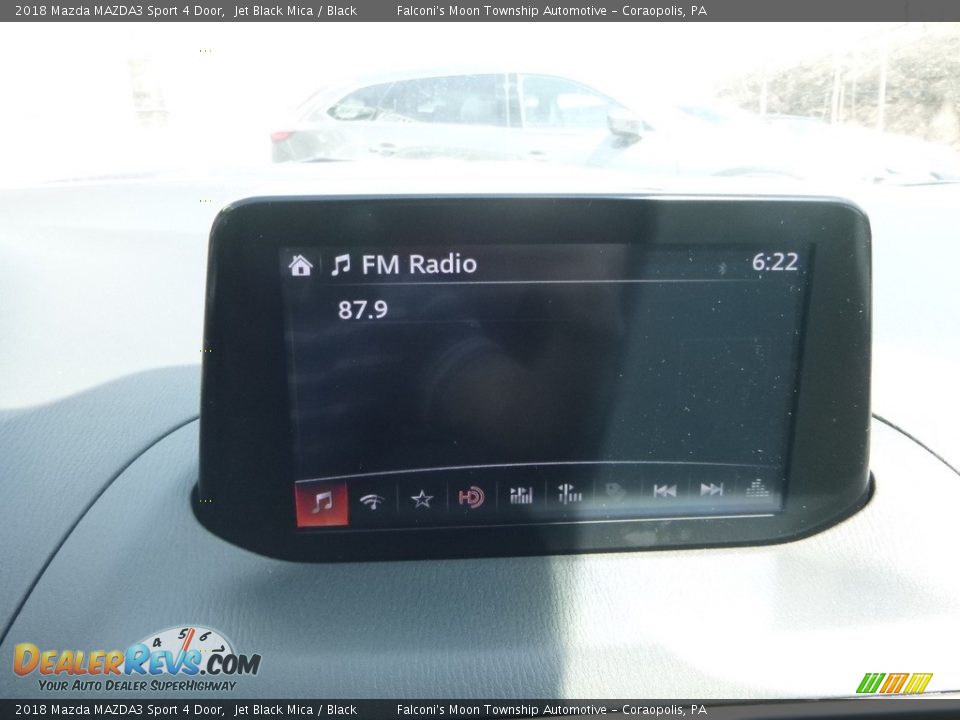 2018 Mazda MAZDA3 Sport 4 Door Jet Black Mica / Black Photo #14