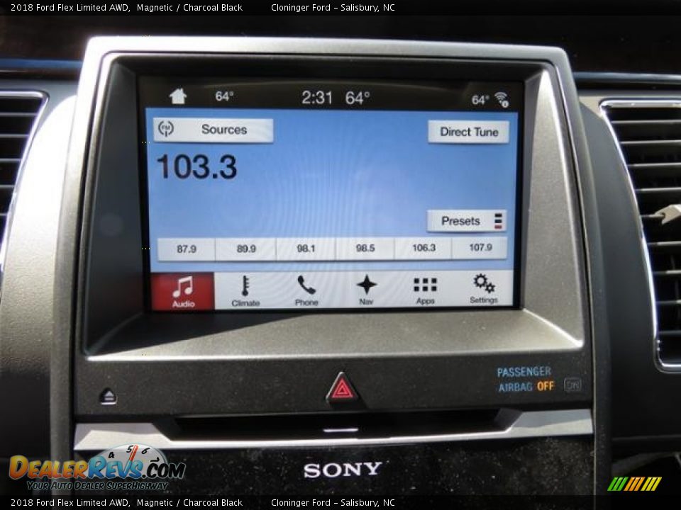 Audio System of 2018 Ford Flex Limited AWD Photo #21