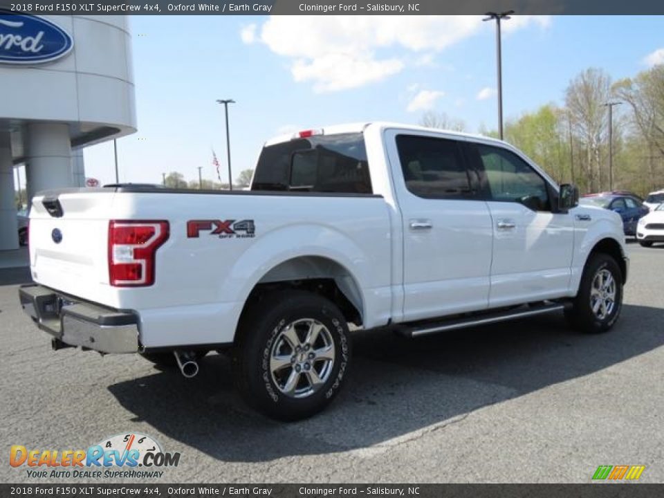 2018 Ford F150 XLT SuperCrew 4x4 Oxford White / Earth Gray Photo #3