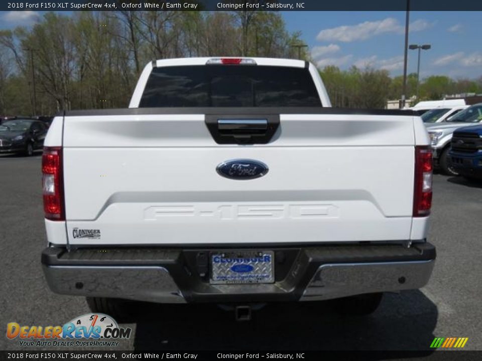 2018 Ford F150 XLT SuperCrew 4x4 Oxford White / Earth Gray Photo #4
